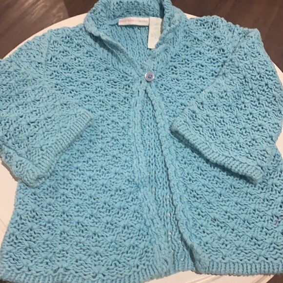 Mary Kate & Ashley crochet cardigan. Girls 24M. - Picture 3 of 5